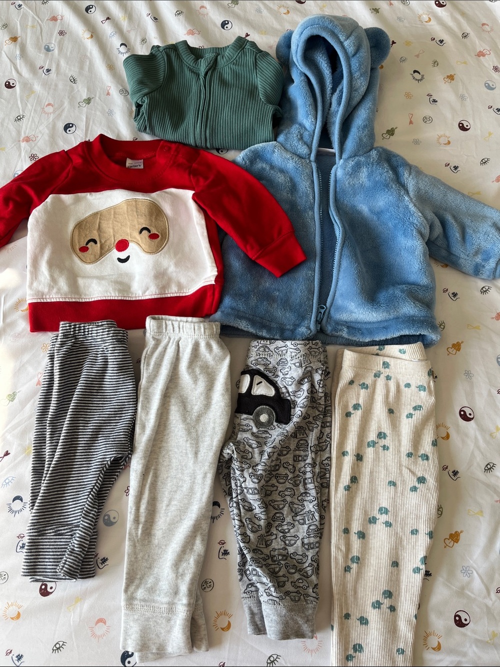 ✨7-PC Bundle Savings: Sweater, Onesie, Pull-on Pants and Zippered Fleece Jacket